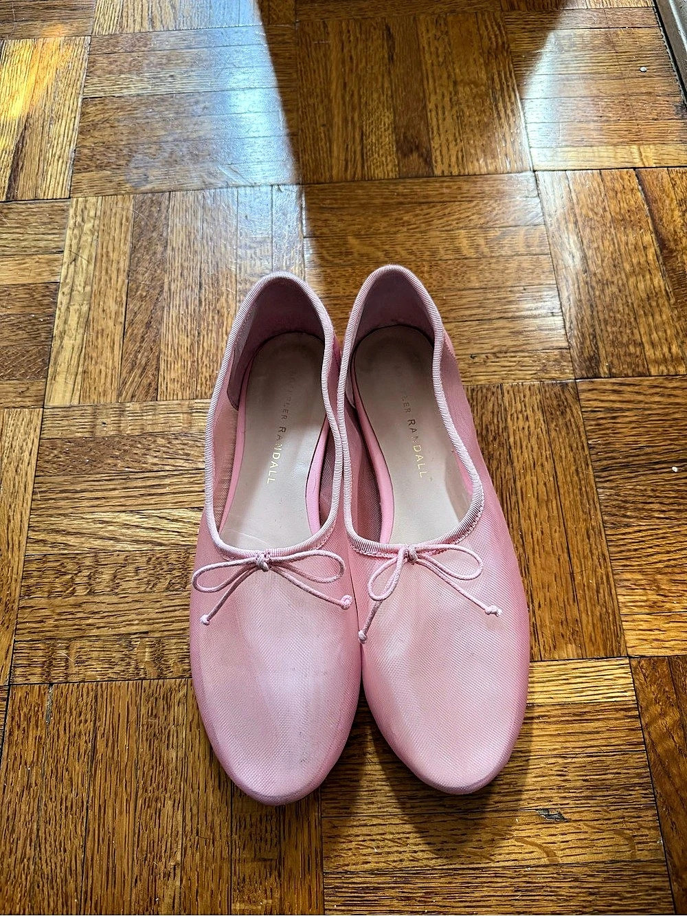 Loeffler Randall Landon Pink Mesh Flat